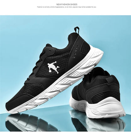 Baskets running homme cuir & maille, confort, extérieur, jogging .