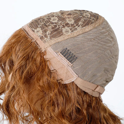 Perruque Cheveux Humains 100% Naturels, Coupe Lutin Courte Brun, Multi Séparation .