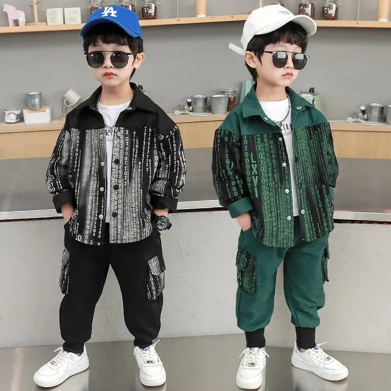 Vêtements enfant garçon – Nouveau ensemble 2 pièces, style coréen tendance