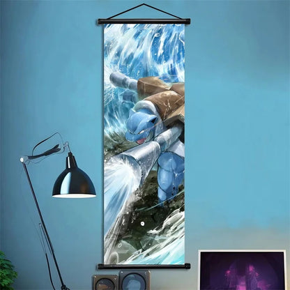 Pokémon Squirtle, Wartortle, Blastoise – Scènes dynamiques, impressions vives, détails audacieux – Pour fans de type Eau Power