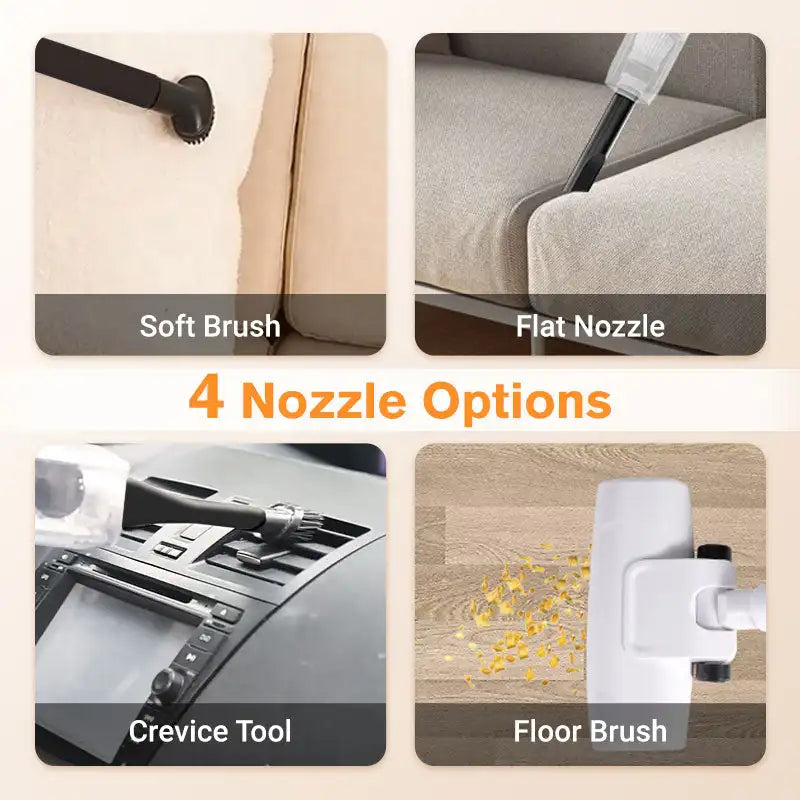 Aspirateur portable 2-en-1 – Sec et humide, Nettoyage maison et voiture haute puissance