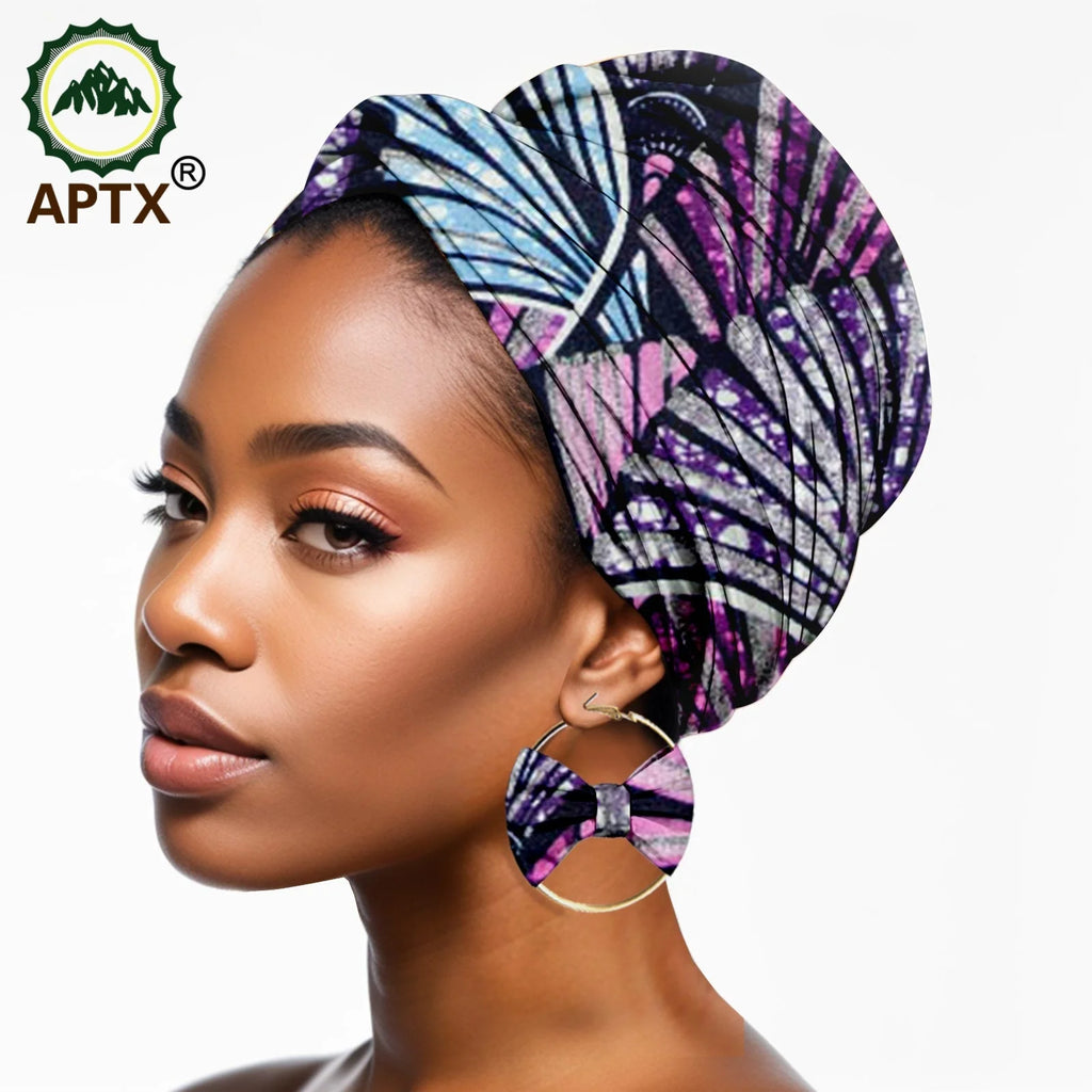 Turban africain femme – Foulard satin doublé, grande fleur, imprimé floral, bonnet musulman