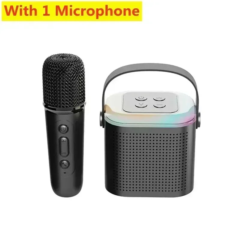 Enceinte karaoké Bluetooth portable avec micro, mini système audio KTV