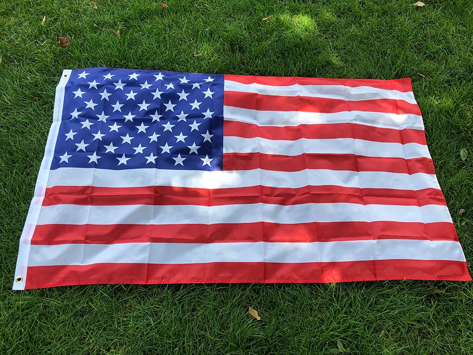 Drapeau Américain 90x150cm – Polyester Résistant, Double Face, USA