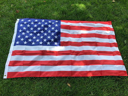 Drapeau Américain 90x150cm – Polyester Résistant, Double Face, USA