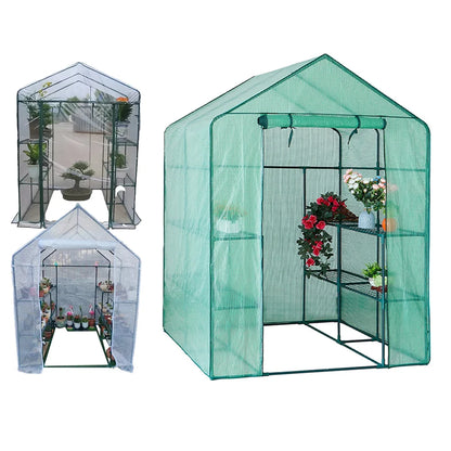 Housse en PVC transparente pour serre intérieure/extérieure, protection contre les intempéries, adaptée au balcon et au jardin