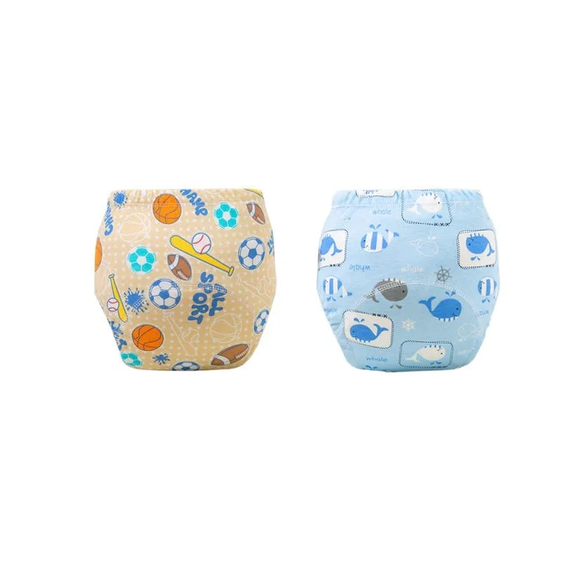 Pantalon d'entraînement bébé coton imperméable – 6 couches absorbantes – Lavable et réutilisable – Culotte apprentissage confortable et écologique