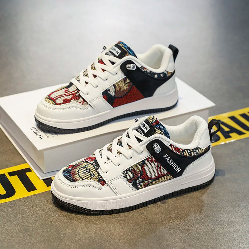 Baskets Basses Enfant Cuir PU Confortables – Chaussures École Garçons Filles Mode