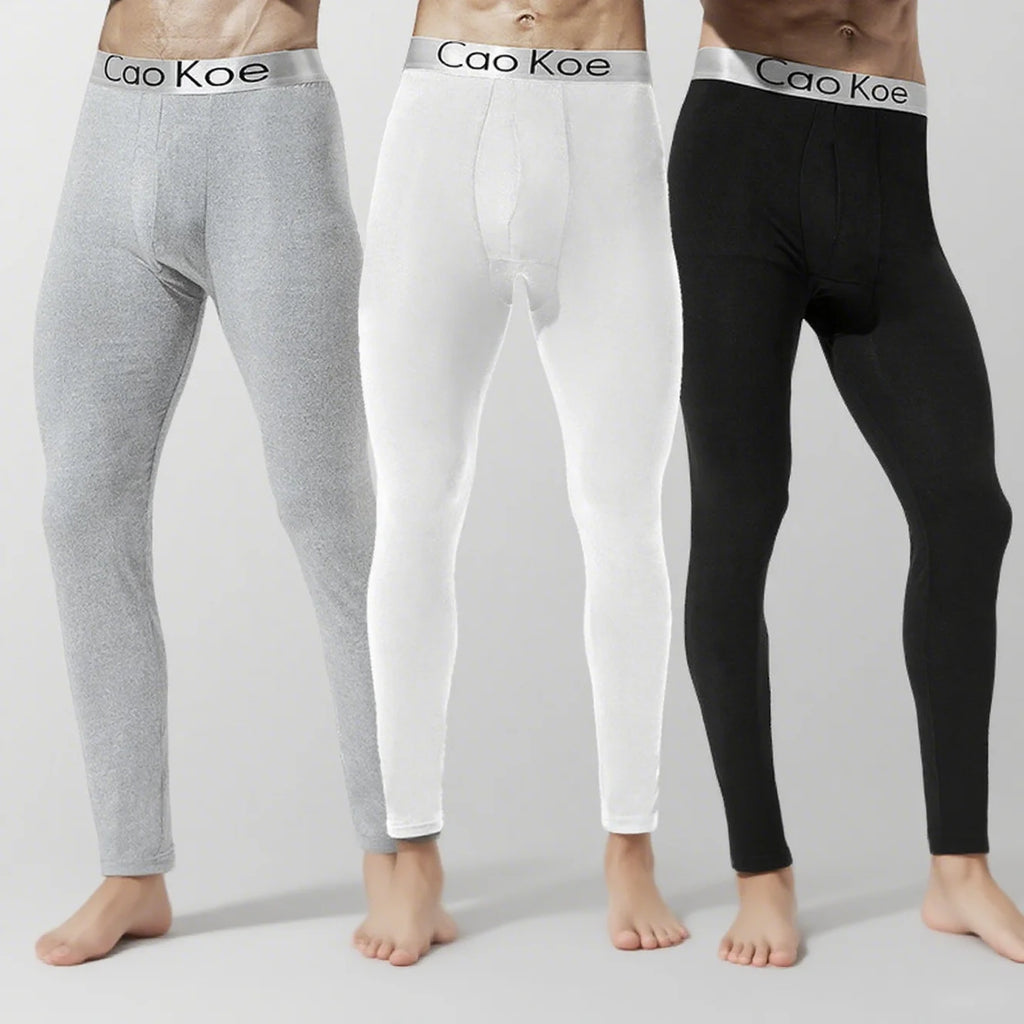 Sous-vêtements homme thermiques – Leggings longs, chauds, doux, élastiques, grande taille, hiver confortable