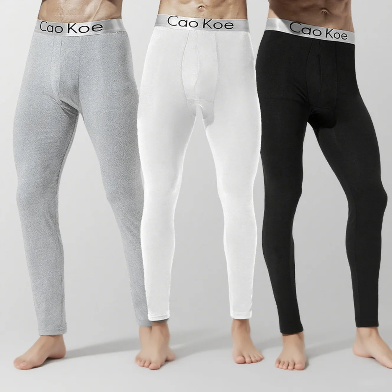 Sous-vêtements homme thermiques – Leggings longs, chauds, doux, élastiques, grande taille, hiver confortable