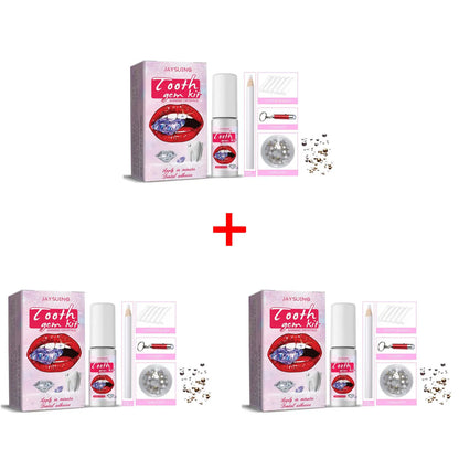 Kit gemme dentaire IMADIY, diamant blanc, facile à poser et enlever.