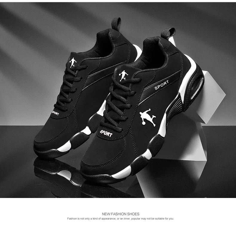 Baskets running homme cuir & maille, confort, extérieur, jogging .