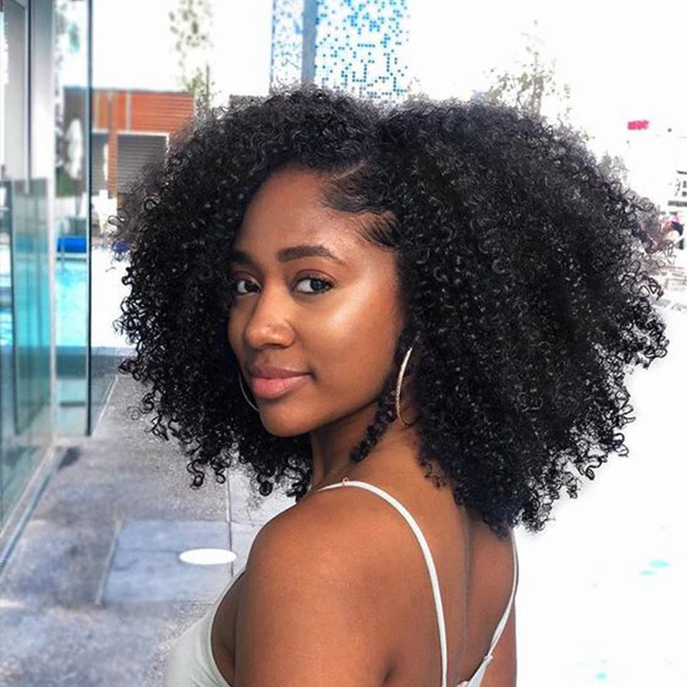 Bundles Cheveux Humains Bouclés Indiens Afro 100% Naturel 4B﻿, 4C