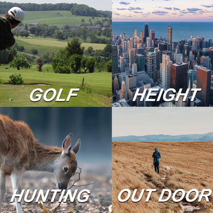 MUFASHA télémètre laser 656 yd – extérieur chasse, pluie/brouillard, rampe auto