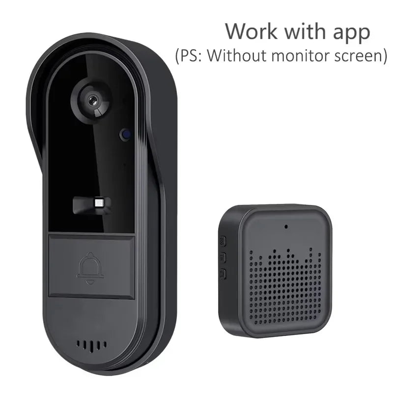 Sonnette Interphone Sans Fil Vision Nocturne – Écran HD 4,3" Caméra Sécurité Maison