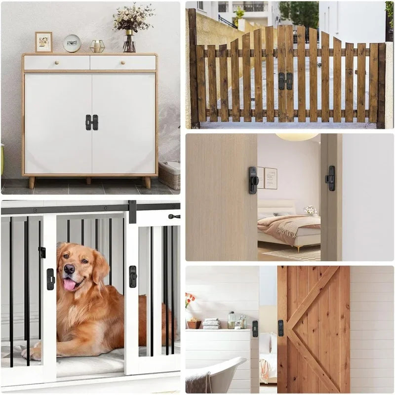 Loquet de porte rabattable 90°/180°, serrure de sécurité en alliage de zinc, boulon antivol durable