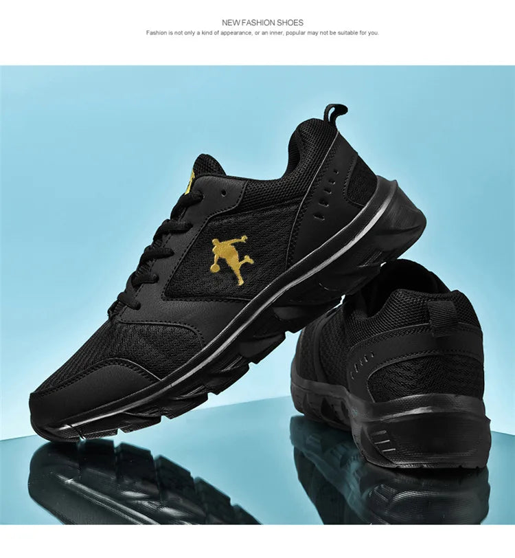 Baskets running homme cuir & maille, confort, extérieur, jogging .