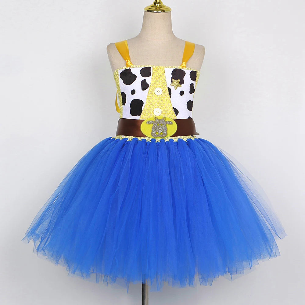 Costume Jessie fille – Cowgirl Toy Story, robe tutu, chapeau cowboy, cosplay
