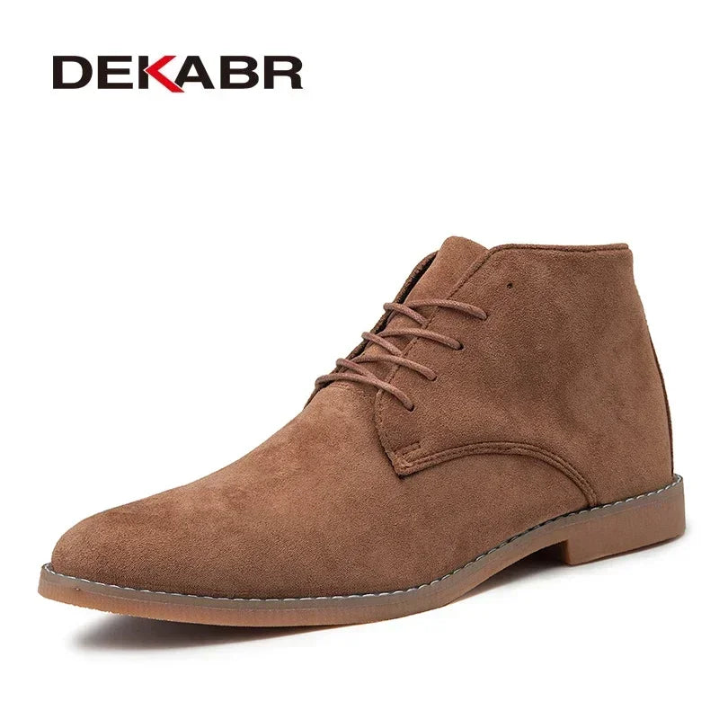 Bottes décontractées Homme DEKABR Automne-Hiver, Daim Vache, Semelle Durable, Confort .
