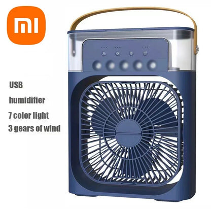 Xiaomi Ventilateur 3-en-1 Portable avec Veilleuse LED, Refroidisseur d'Air réglable pour Maison et Bureau .