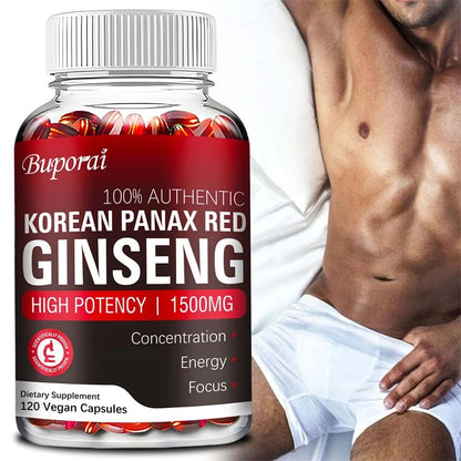 Supplément ginseng rouge Panax – Énergie, vitalité, concentration améliorée