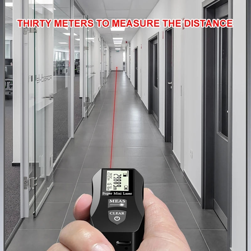 Mini télémètre laser 30m – mesure continue, haute précision