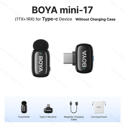 Micro Sans Fil BOYA Lavalier Mini, Enregistrement Audio/Vidéo .