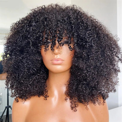 Perruque afro crépue 4B/4C – Cheveux humains bouclés, coupe courte Pixie, brésilien