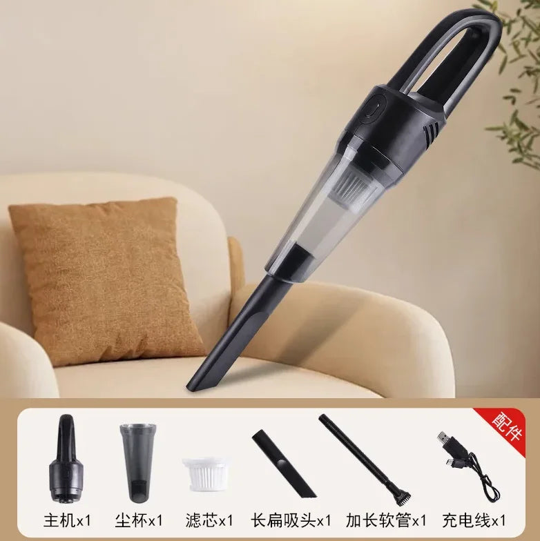 Aspirateur sans fil principal 5Kpa puissant 4-en-1, maison poils animaux tapis bâton