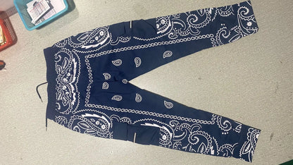 Pantalon Cargo Homme Imprimé Tendance, Coupe Ample, Mode Streetwear 4 Saisons.