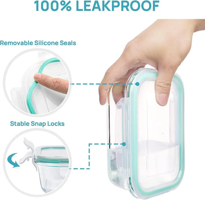 Conteneurs stockage aliments verre﻿– cuisine organisateur, boîtes Bento, légumes fruits