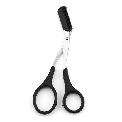 Ciseaux à sourcils inox avec peigne, outils d'épilation beauté .