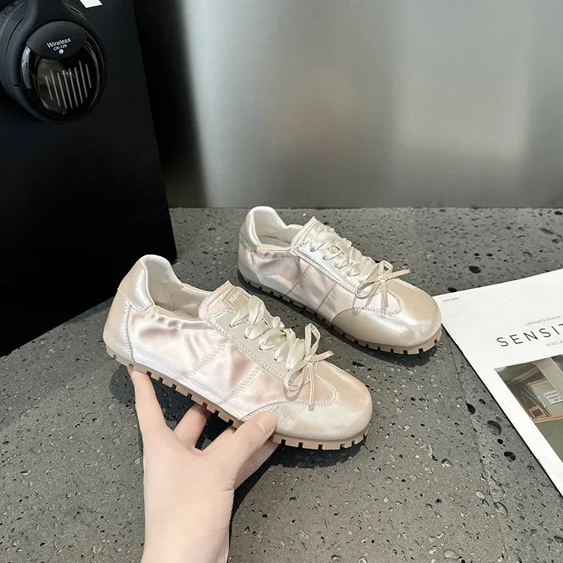 Ballerines printemps femmes, bout rond, sangle croisée, semelle souple, style élégant