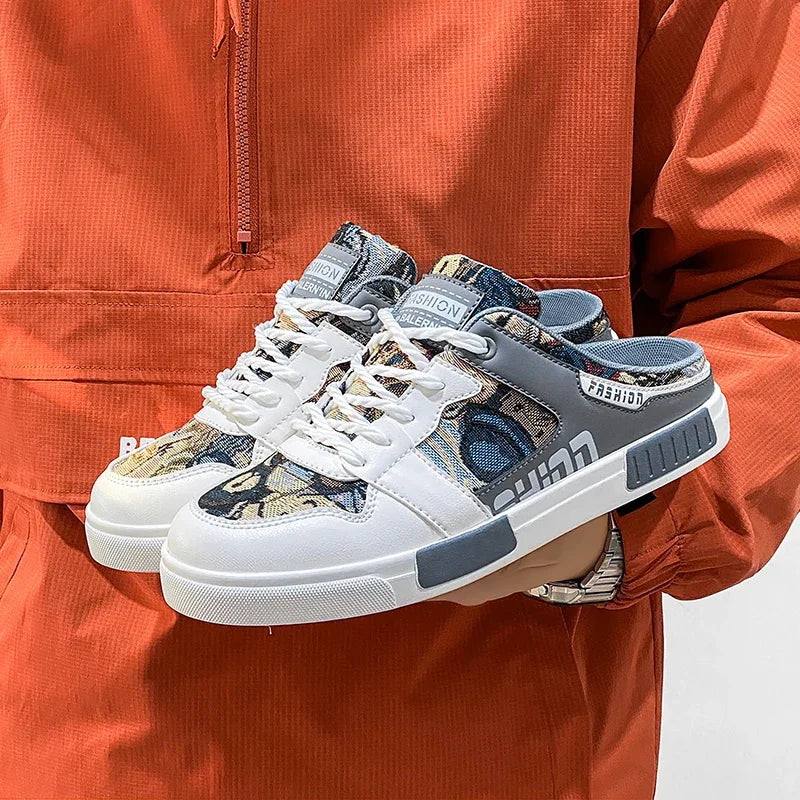 ELUVA Sandales d'été pour hommes Chaussures coulissantes respirantes Confortables pour l'extérieur Semelle légère Sandales de marche décontractées antidérapantes .