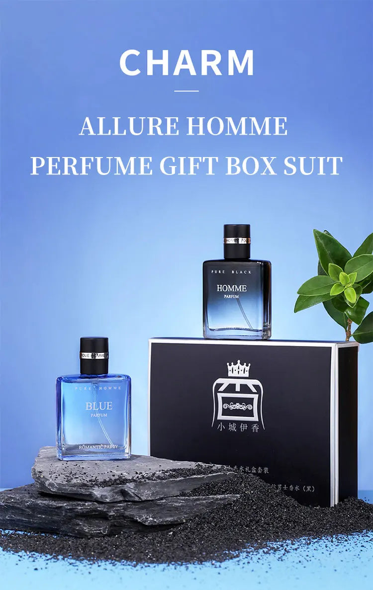 Glamour parfum homme, coffret Cologne longue durée, phéromones, spray original .