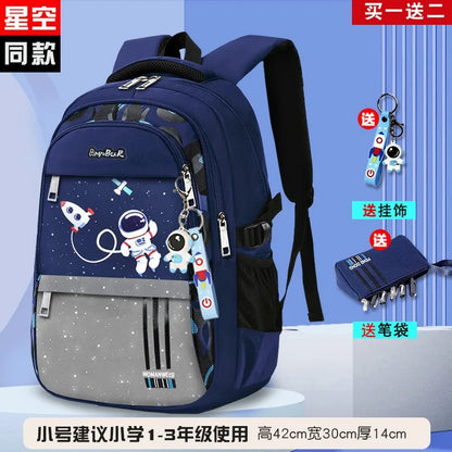 Sac à Dos d'École Étanche pour Enfant Garçon, Cartable Primaire .