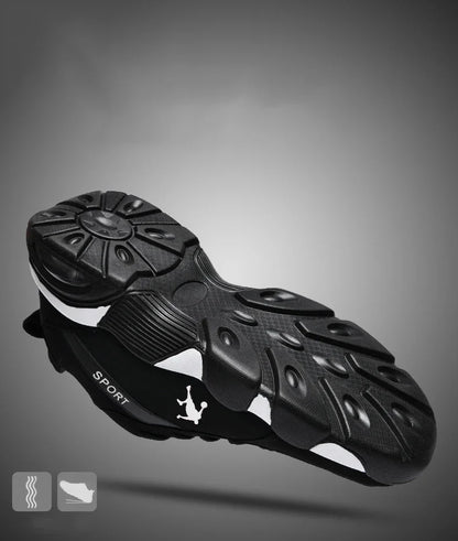 Baskets running homme cuir & maille, confort, extérieur, jogging .