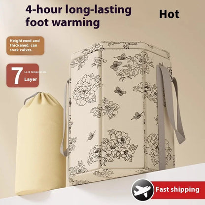 Baignoire de Trempage pour Pieds – Portable et Pliable, Au-dessus du Genou, Bien-être à Domicile, Facile à Déplacer, Sac de Trempage Simple et Chaud pour l'Hiver