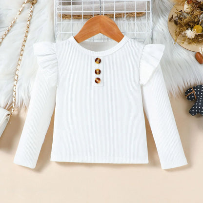 Ensemble fille 3 pièces automne/hiver – robe + ceinture + chapeau (2‑8 ans)