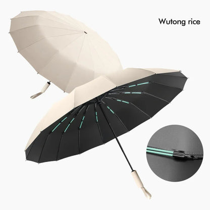 Parapluie Xiaomi Youpin double couche anti-vent, 16 côtes, protection UV, pluie et soleil