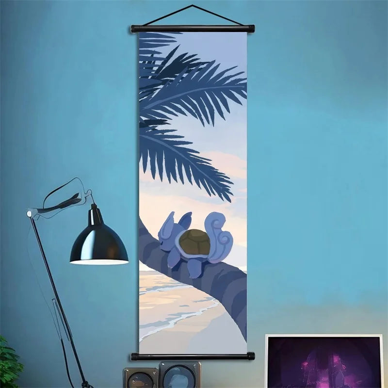 Pokémon Squirtle, Wartortle, Blastoise – Scènes dynamiques, impressions vives, détails audacieux – Pour fans de type Eau Power