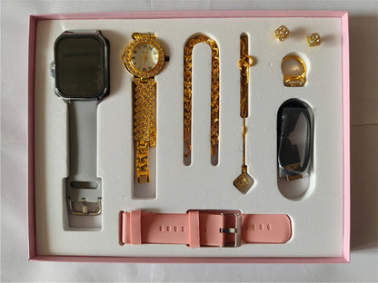 Montre femme luxe ou avec diamant connectée  A58 Plus, cadeau sport 7 fonctions .