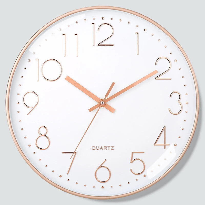Horloge murale Quartz 8'' cubique silencieuse déco salon