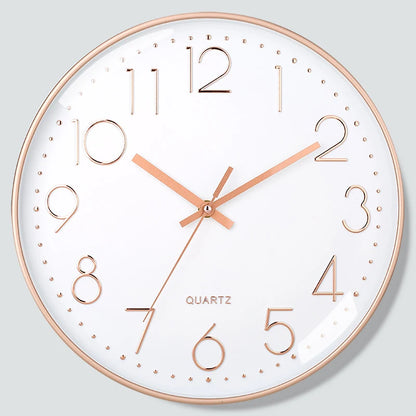 Horloge murale Quartz 8'' cubique silencieuse déco salon