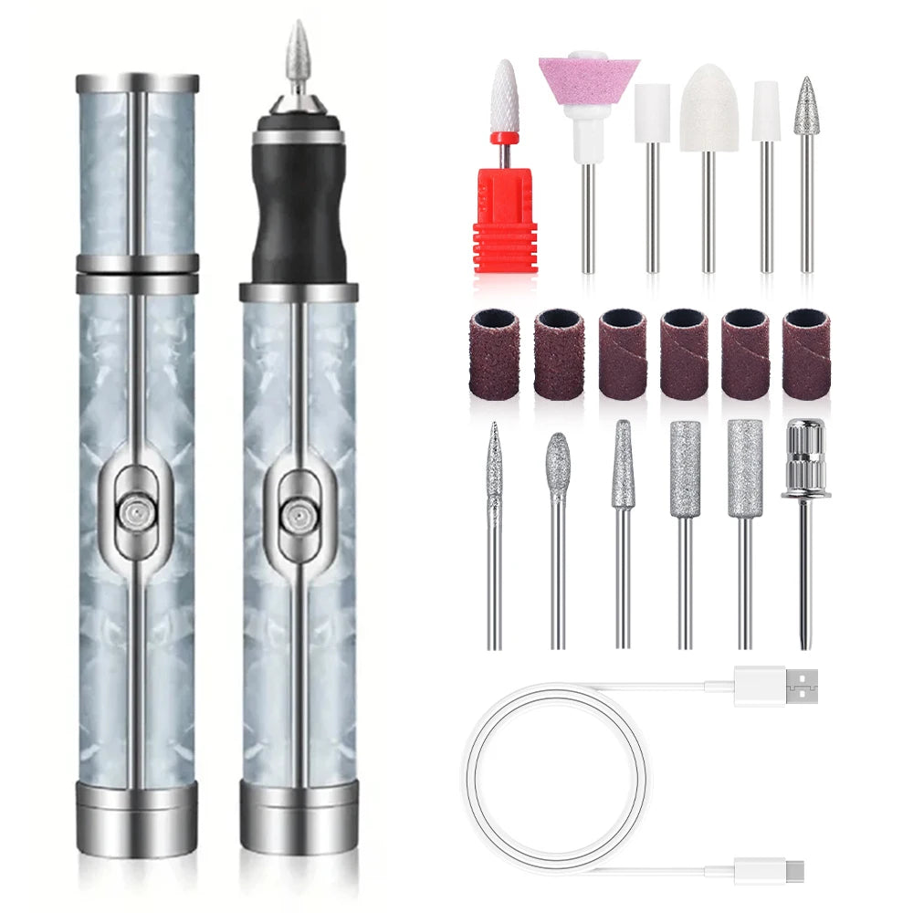 YIKOOLIN Mini ponceuse à ongles électrique USB