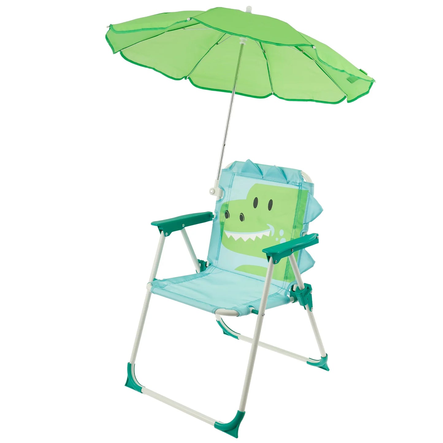 Chaise de plage pliante enfant avec parasol – légère, résistante au vent, idéale pique-nique & camping.