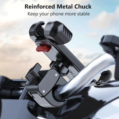 Support de téléphone universel pour moto, vélo et scooter – fixation guidon rapide, 4.7‑7"