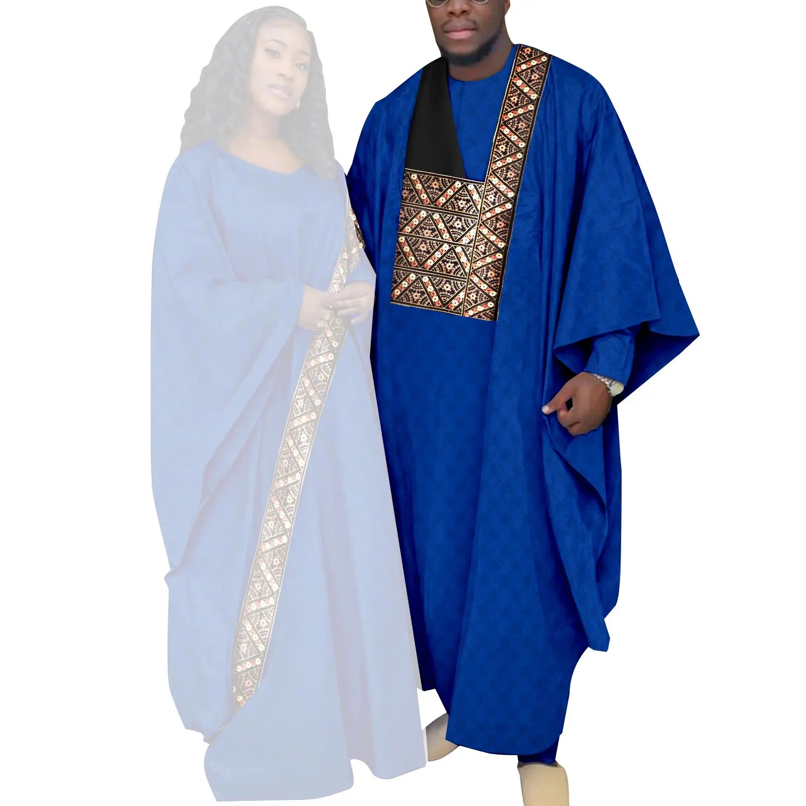 Vêtements couple africain – Tenues mariage ethniques, Abaya femme, Dashiki homme, style traditionnel