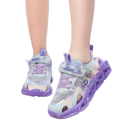 Sandales sport enfants Frozen dessin animé, mesh respirant, antidérapantes