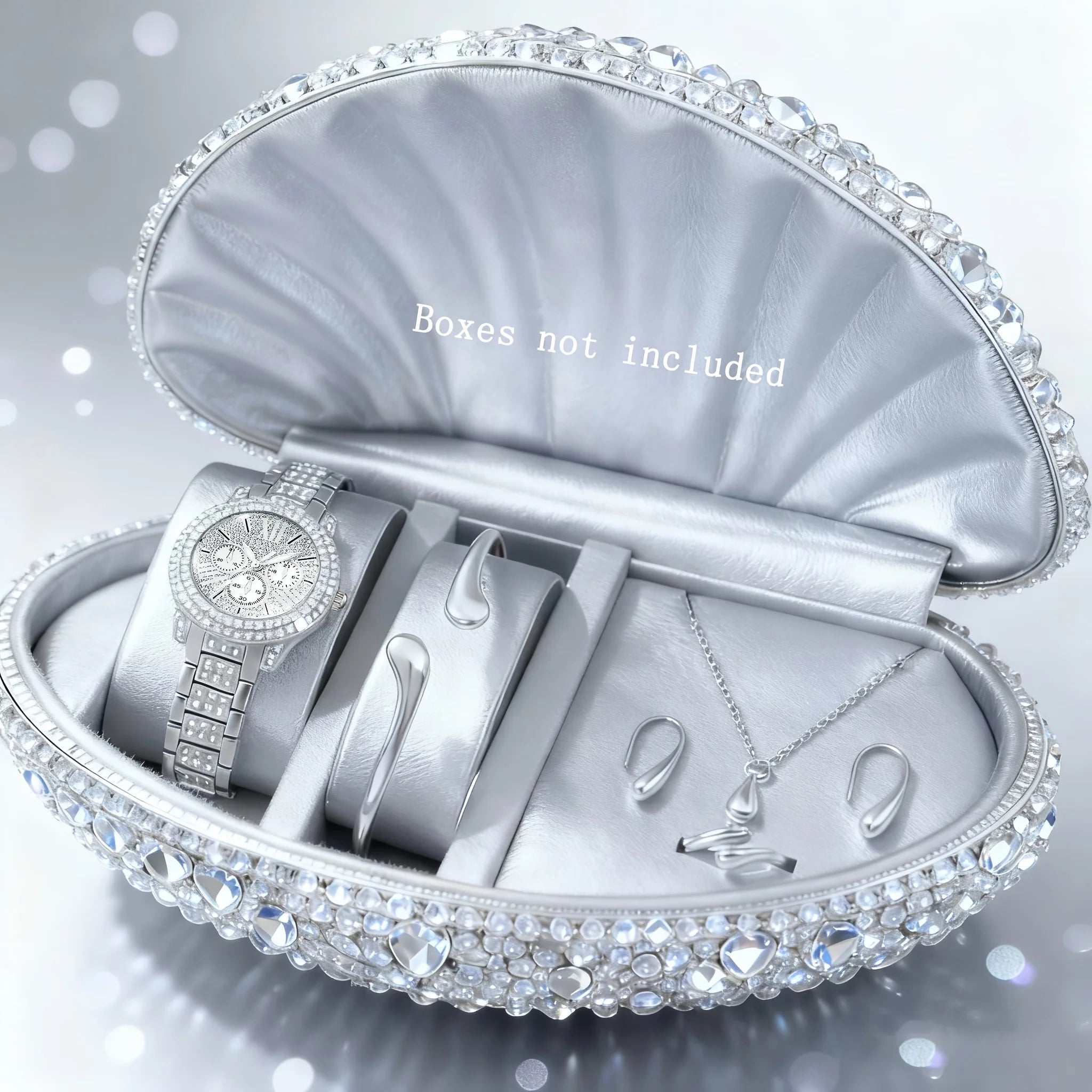 Montres femme quartz 6 pièces – Strass, cadran rond, minimaliste, Reloj Mujer, sans boîte